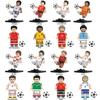 World Cup Football Star Athlete Building Block Doll Toy Children Assemble Model Bag Pyp