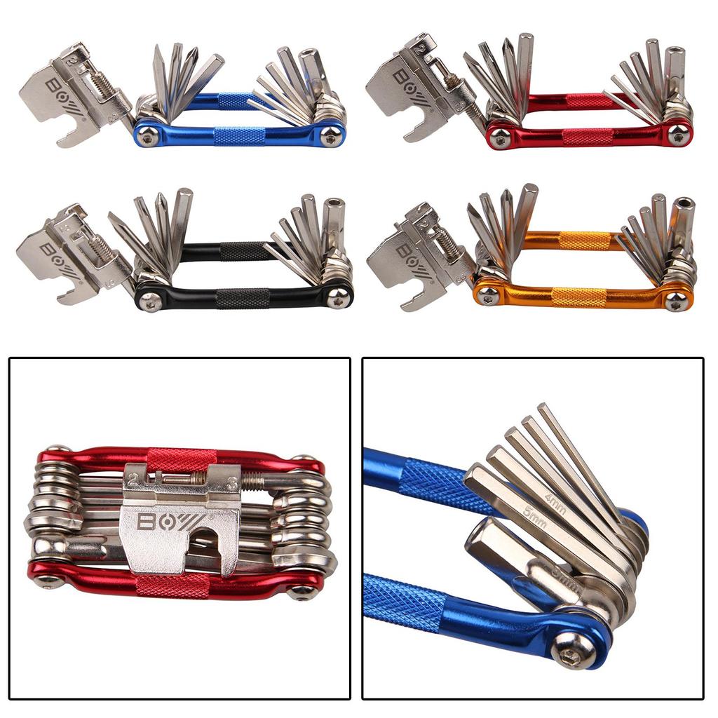 Tool Kits Bag,17 In 1 Cycling Multifunction Bicycle Mechanic Repair Kit Set,Portable,Fast