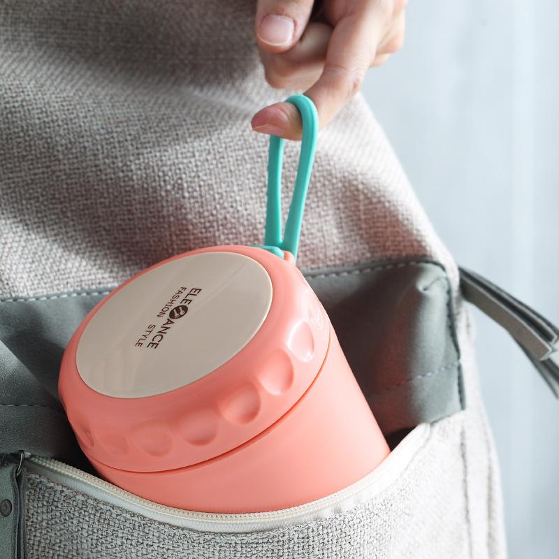 Contenitore Termico per Alimenti Isolato Tazza per Zuppa Thermos Contenitori Sottovuoto Acciaio Inossidabile Portapranzo Termico Mantiene Caldo per Scolari