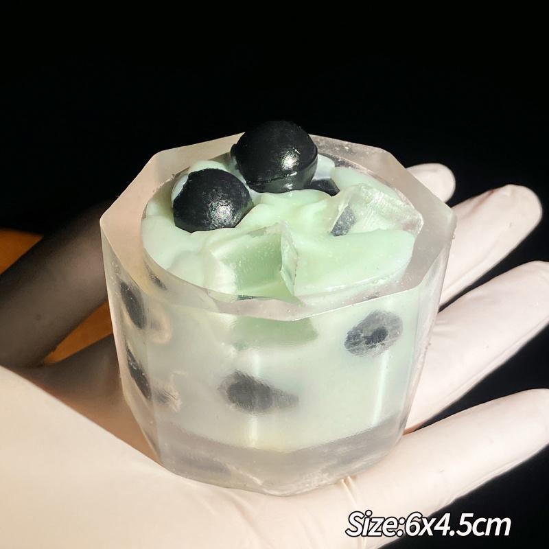 Transparent Milk Tea Cup Squishy Simulated Milk Tea Decompression Toys Desk Ornament Accessories Home Decor