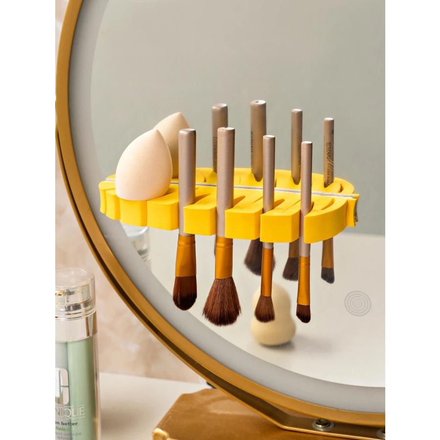 Multifunktionaler Pinselhalter zum Trocknen und Aufbewahren. Entwickelt, um Pinsel mit Borsten nach unten zum Trocknen zu bringen. Aufbewahrungs-Organizer
