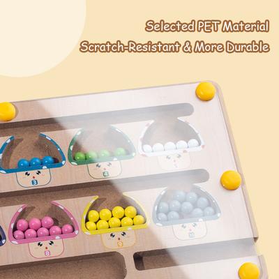 Magnetic Color And Number Maze Montessori Toys, Wooden Color Sorting Matching Counting Magnet Puzzle Board For 3+ Years Old