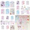 Cute And Fresh Cartoon Stationery Set Of 5 With Unique Envelopes And Sticky Notes