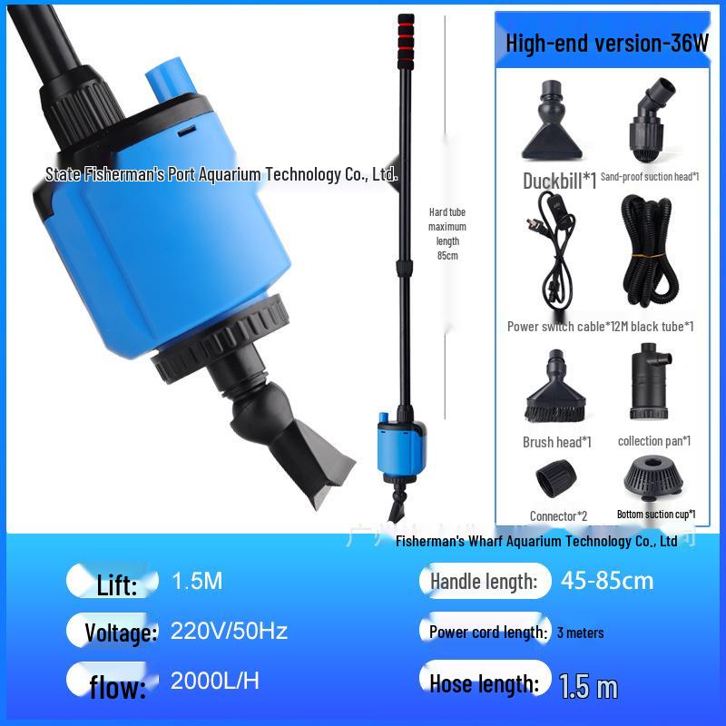 Fisherman's Port Electric Aquarium Water Changer & Sand Suction Pump Set