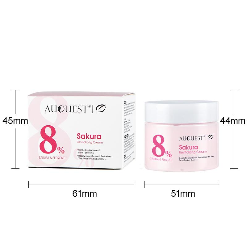 

Крем для лица «Сакура» Увлажнение Гидратация Мягкое питание Восстановление кожи Сухость Глубокое увлажнение Крем для лица Уход за кожей 50ml розовый