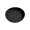 Nonstick Round Baking Pan with Fluted Wall and Removable Base for Pie, Pastry, Dessert, and Family Kitchen Use