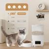 Automatic Feeder: Timed Dry Food Feeder, Programmable Feeding Schedule, Automatic Pet Food Dispenser With Power Supply, 1-4 Meals Per Day For Cats