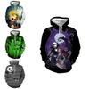 Felpa Giacca Stampata 3D Nightmare Before Christmas Stile Costume di Jack e Sally