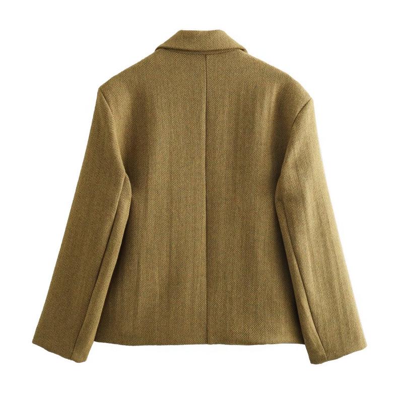 European & American Women's Spring Street Fashion Pocket Jacket