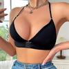 Women S Sexy Front Closure Seamless Push Up Backless Thin Breathable Wireless Bra
