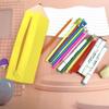 Convenient Carry Pencil Shape Bag Soft Material Soft Pencil Case  Stationery Storage