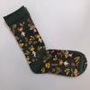 French Artistic Oil Painting Series: Colorful Trendy Mid-Calf Cotton Socks for Women