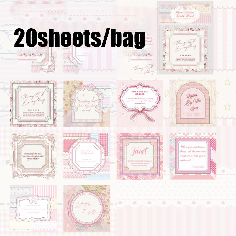 

Mr. Paper Photo Frame Stickers 20 sheets/pack White Kraft Paper Tearable Die Cutting Stickers Handbooks DIY Decorative Gifts