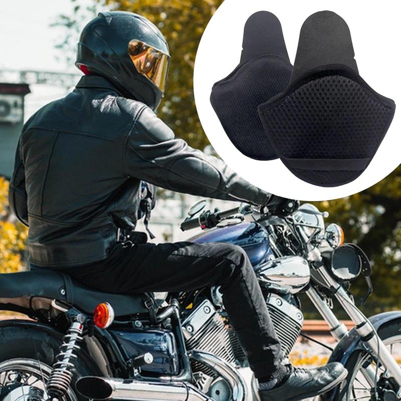 2 Pieces Practical Motorcycle Helmet Earmuffs Detachable Ear Warmers Ear Protective Cover Ear Protection Winter Warm Windproof