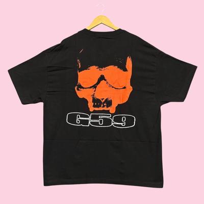 G59 Records X The Suicideboys Orange Skull Glow Logo Hip-Hop Tee XXL
