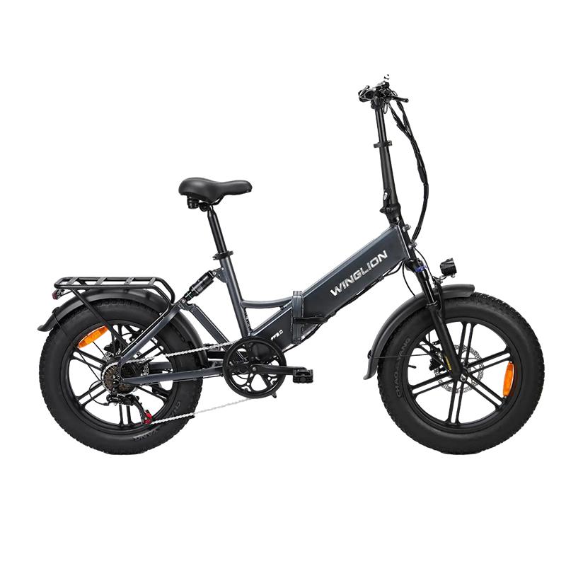 Skládací elektrické kolo PULUMA ebike-FF2.0.48 V 15AH, Dvouprvkové odpružení vidlice, 20*4.0 široké pneumatiky, Dojezd 80 km s asistencí, Městské elektrické kolo pro dojíždění