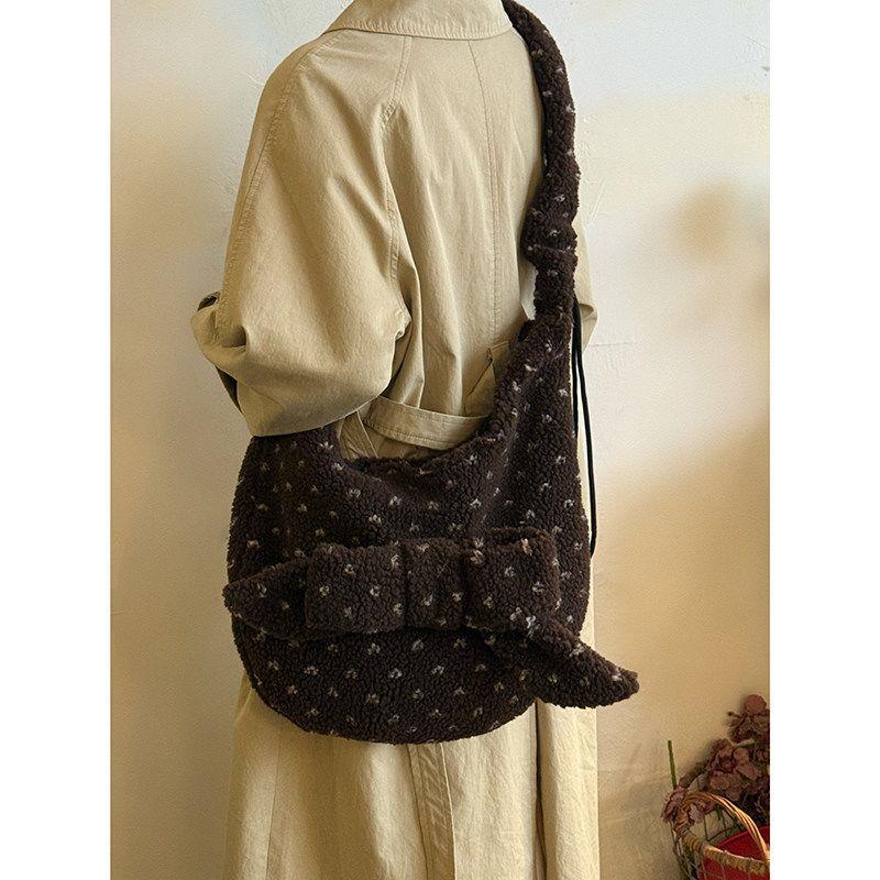 Large-capacity Bow-shaped Tote Bag, Perfect for Commuting and Versatile Single-shoulder Crossbody Bag