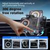 Wireless charging car phone holder, 2026 brand new cool car wireless fast charging holder, electric 90° rotating wireless car charger holder