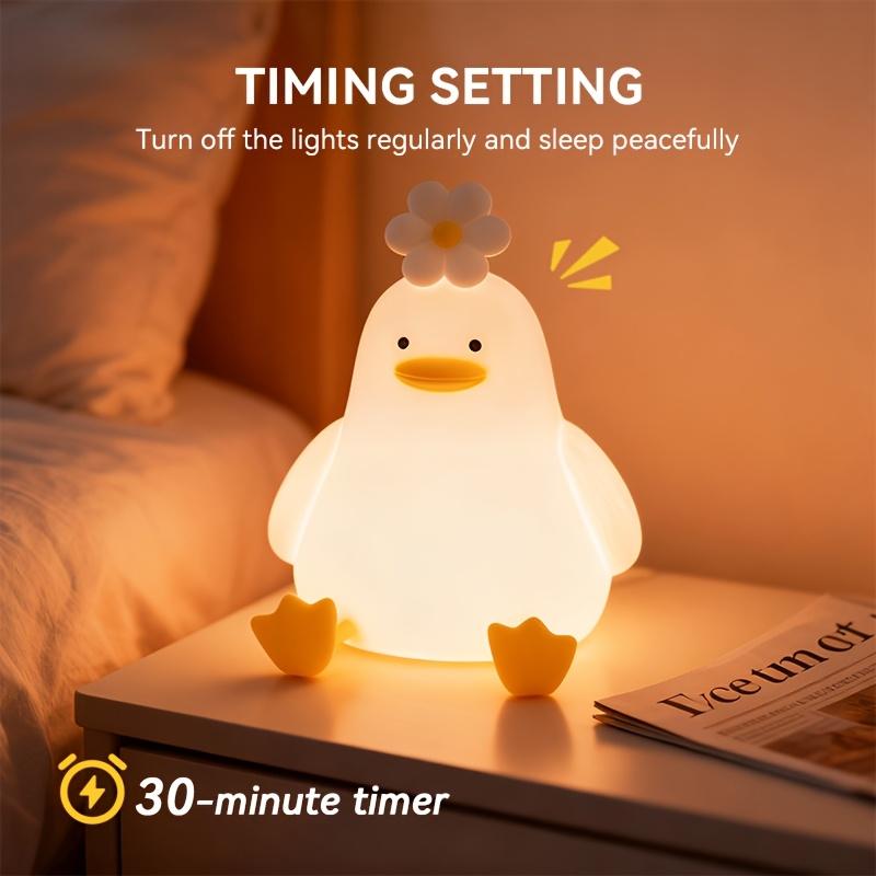 Duck LED Night Light, Art Sculpture Figurine Table Lamp, Indoor Decor Statue Ornament Light, Warm Ambient Lamp, USB Rechargeable Decorative Lamp