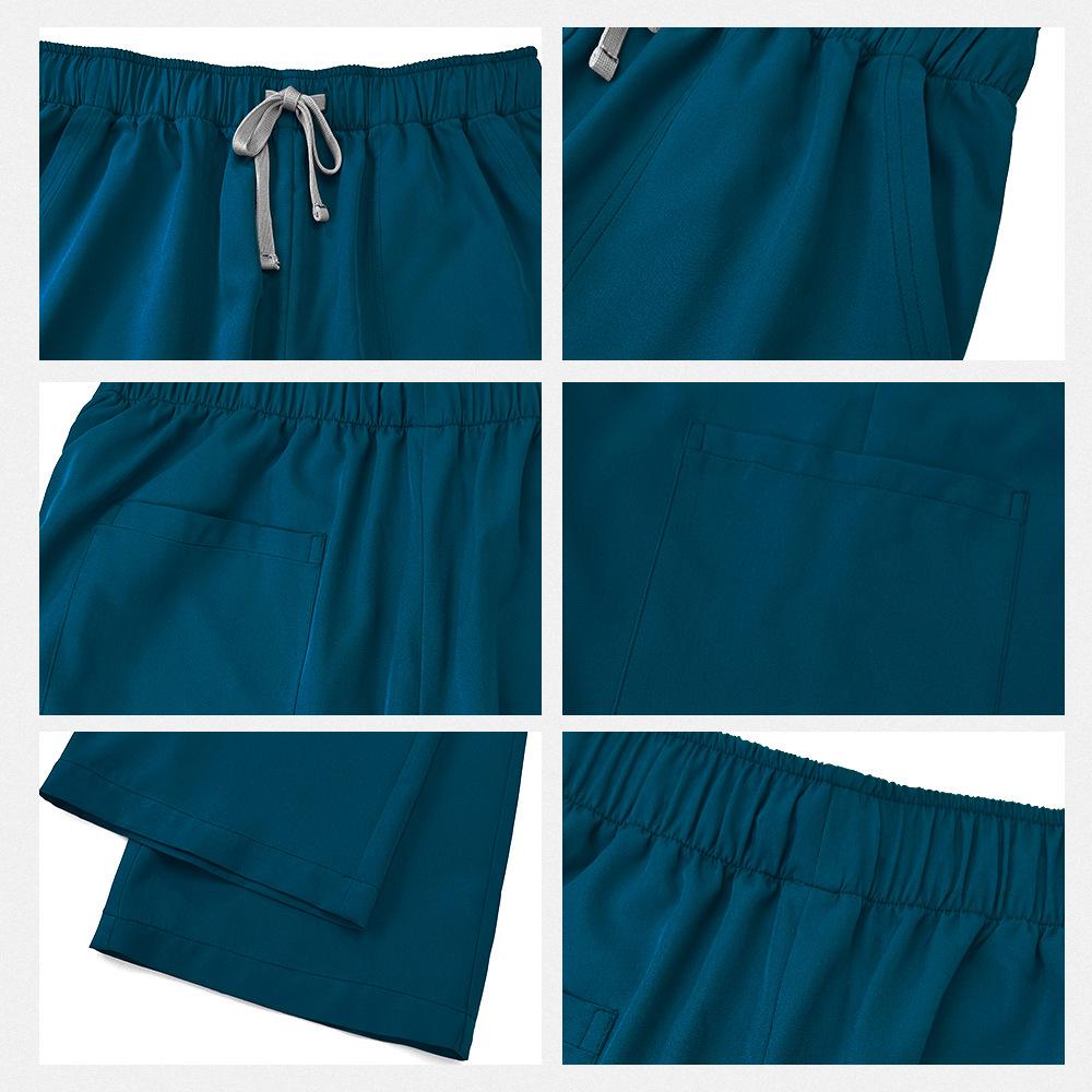 Four-Way Stretch Quick-Dry Elastic Uniform Set for Nurses and Salon Workers