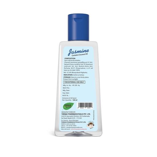 Torque's Refresh Jasmin-Kokosnuss-Haaröl - 100 ml | Für starkes, langes und glänzendes Haar | Nährt die Kopfhaut - 4er-Pack