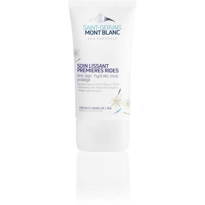 Soin Anti-Âge - SAINT GERVAIS MONT BLANC - Lissant Premières Rides - 40 ml - Hypoallergénique - Fluide