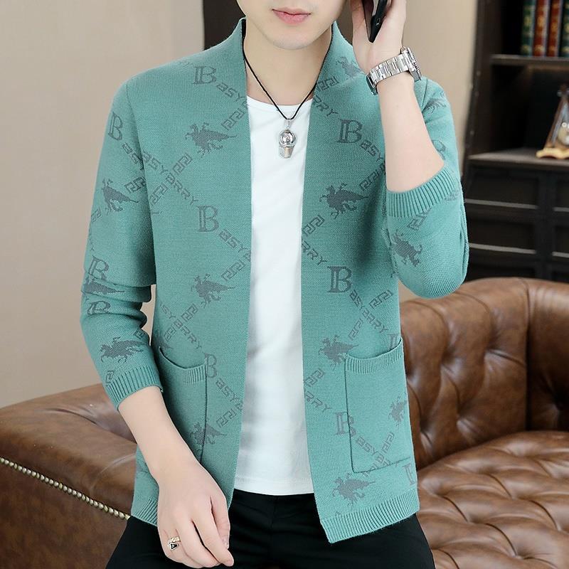 New in autumn and winter, versatile, fashionable and comfortable, casual design, fashion trend top, men's cardigan, sweater, men's knitted sweater