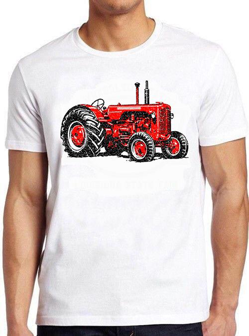 Tractor Distressed Red Farm Funny Meme Cool Cult Movie Gift Tee T Shirt M790
