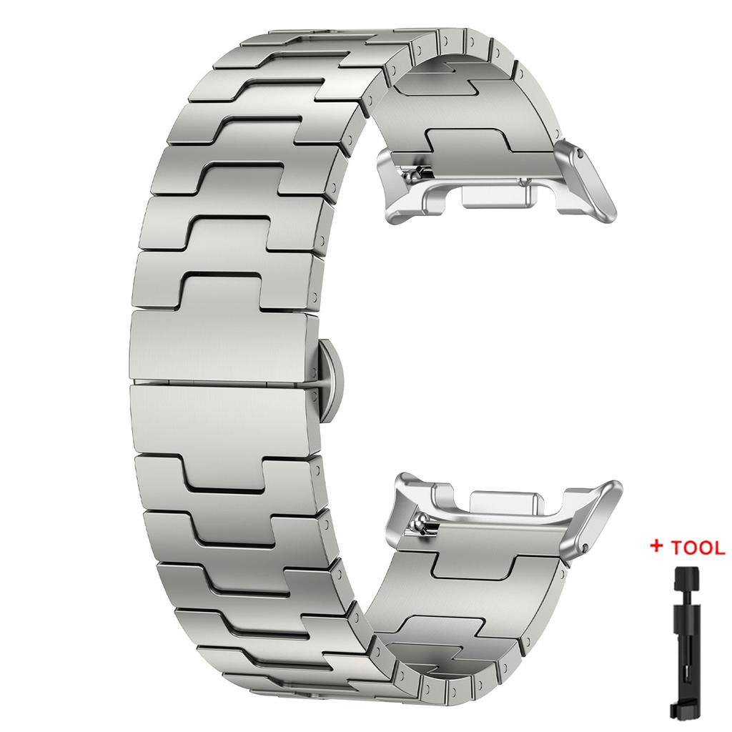 Luxury Titanium Band for Samsung Galaxy Watch 8/8Classic Men Business Bracelet for Samsung Watch Ultra 47 2025/2025 Metal Strap