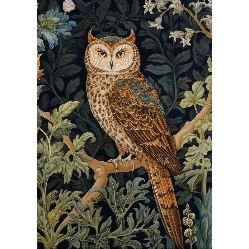 Vintage William Morris Exhibition Butterfly Moon & Stars Art Poster Canvas Painting Wall Prints Picture Living Room Home Decor