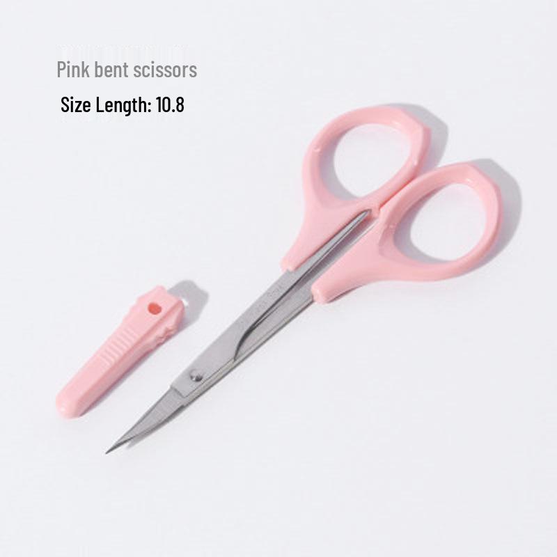 

Косметические ножницы из нержавеющей стали: Брови, Стрижка волос в носу, Макияж глаз; Маленькая, Изогнутая, Круглая Головка.