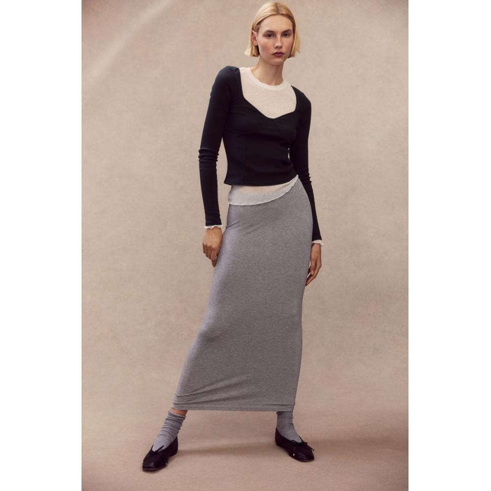 

Топ HM Corset Style Темно-серый
