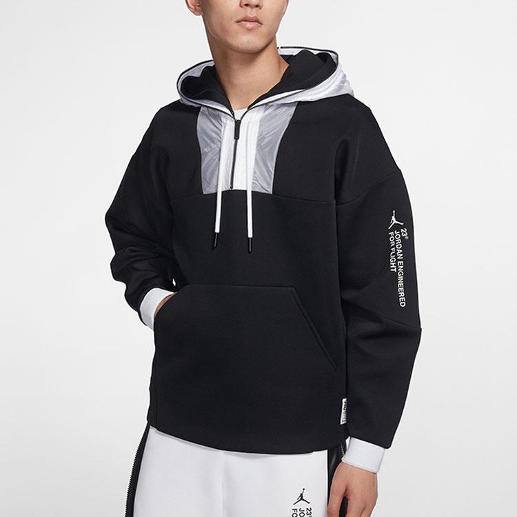 Jordan Engineered 1/2 Zip Hoodie Black AT9780-010