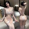 Sexy Lingerie Lace Bra Panties Pure Temptation Pajamas Three-point Sexy Hot Suspender Set