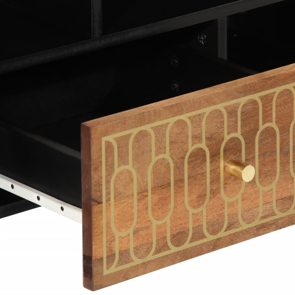 TV Cabinet 100x33x46 cm Solid Mango Wood
