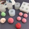 1Set 3D Lychee Silicone Molds for Fondant Soap Candle Strawberry Mango Wax Melts Berries Chocolate Candy Making Kitchen Tools