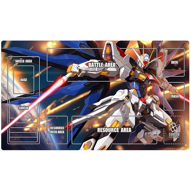 2026 New Gundam GCG Solo Play Mat DIY Anime Card Game Mat Non-Slip Single Player Table Mat Gift for Kids Collectors