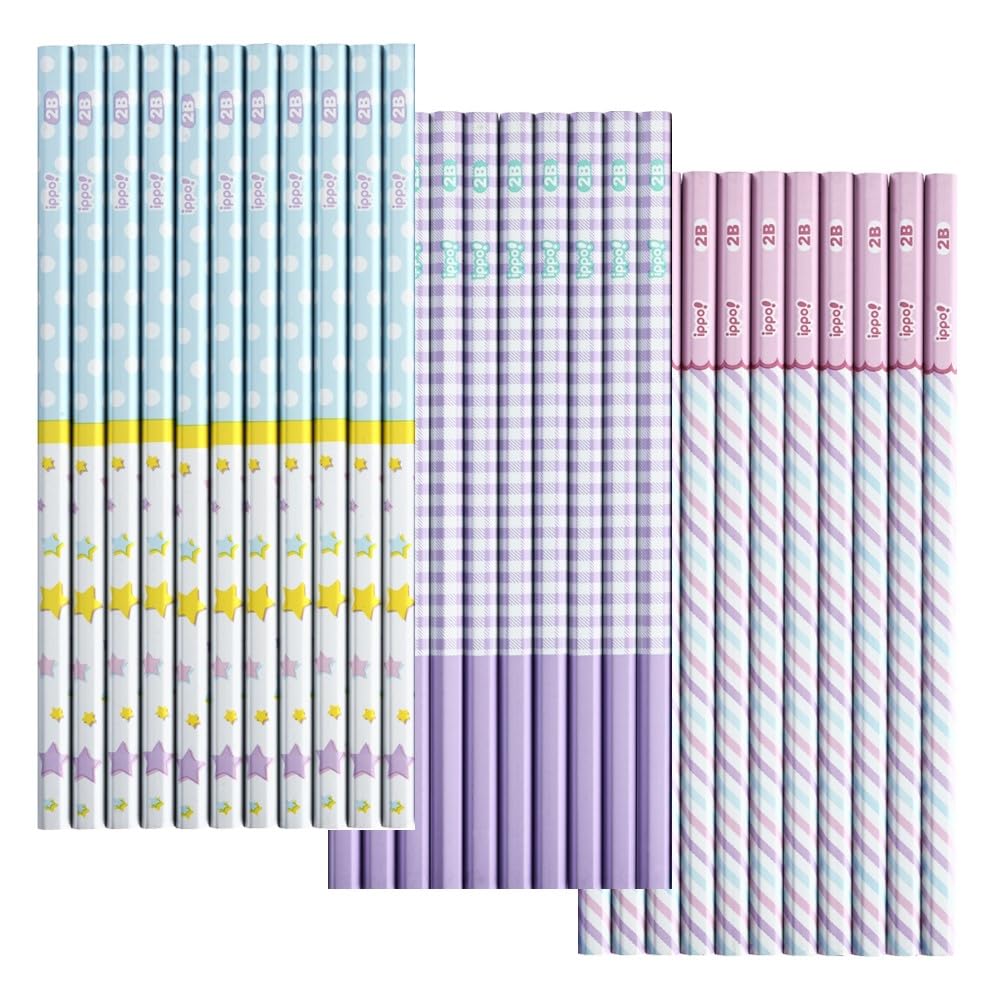 

Tombow Writing Cute 3 Random 32 ippo! Pencils, 2B, Printed, Colors, Designs, Pencils, ACA-066BAZ