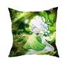 Run Kingdom White lily CCookie Pillow Case Antidustmite Pillowcase Invisible zipper silky short plush Sofa cushion cover