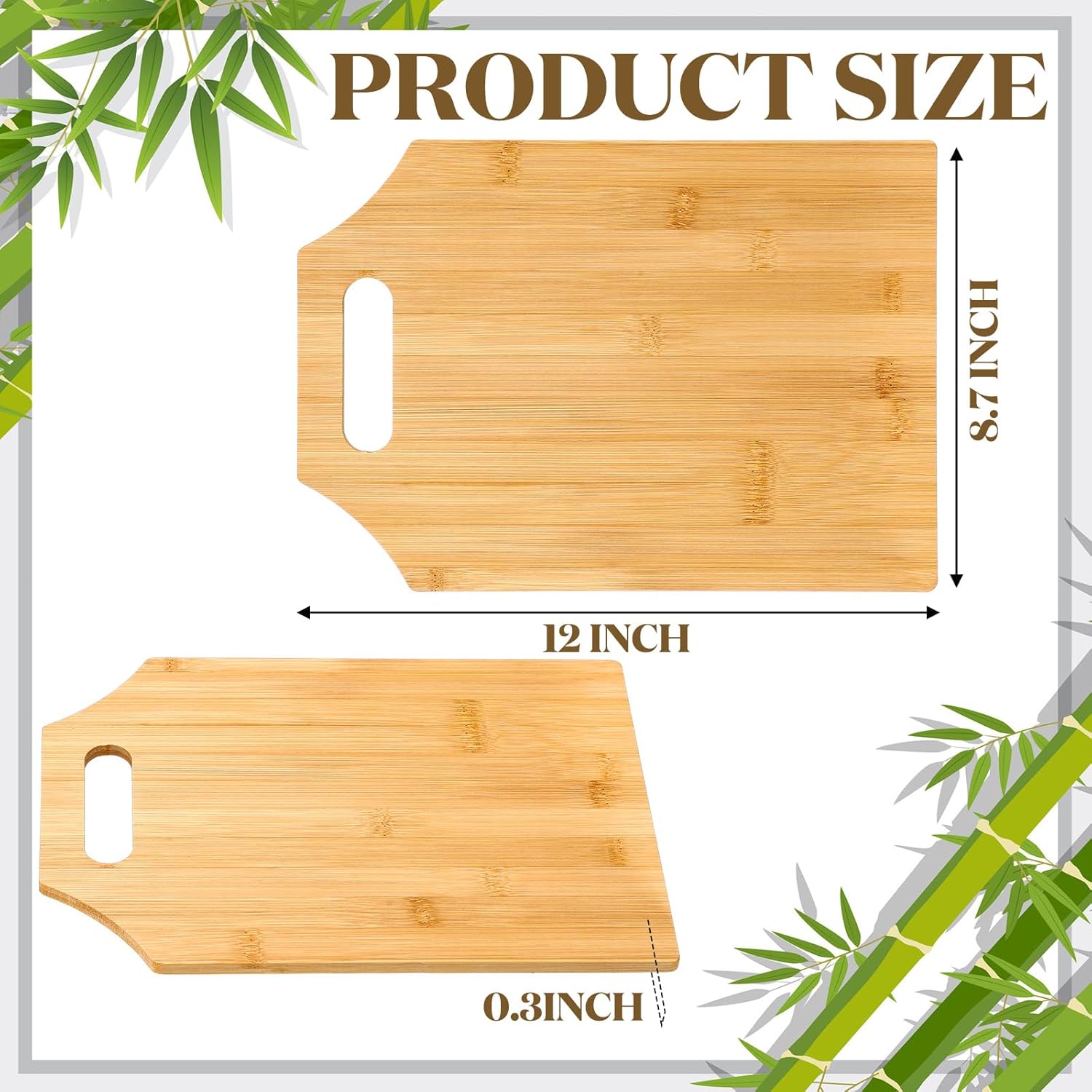 

Bamboo Wooden Cutting Board with Handle, Inch Hanging Boards Bulk Unfinished Plain Blanks Laser United States