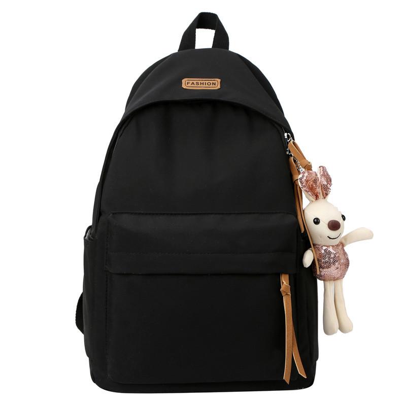Casual Nylon Student Backpack With Pouch For High School And College Students
