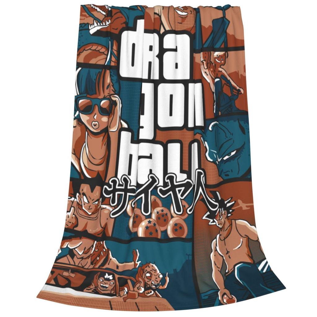 Gohan Blanket Dragon Ball Z Goku Vegeta DBZ Wool Awesome Warm Throw Blankets for Coverlet Spring Autumn