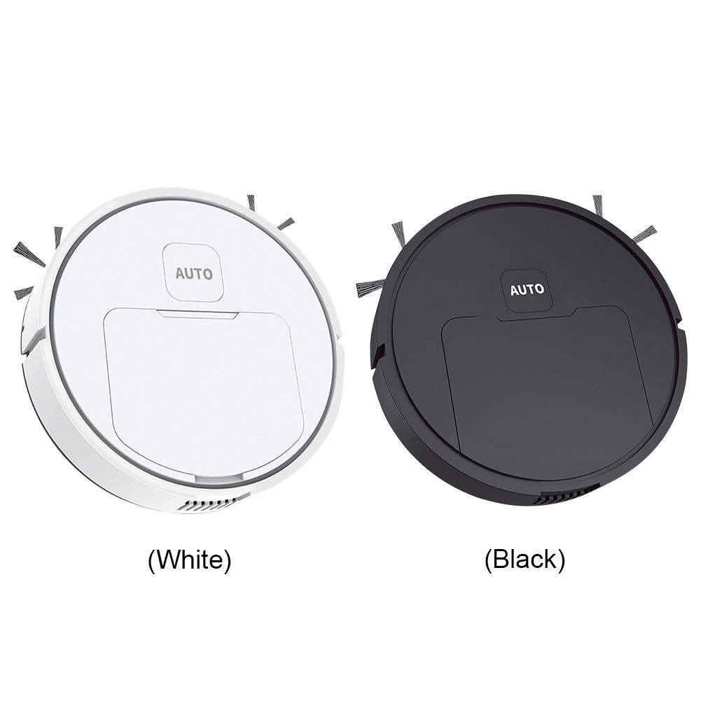 Robotic Vacuum and Mop Combo USB Rechargeable Quiet Cleaning Sweeper Robot 75 Min Runtime for Home Floor Washing Carpet Pet Hair