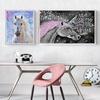 5D-Runddiamantgemälde mit Tierdiamantstickerei „;Pferd"; Strass-Mosaik-Bild, Kreuzstich-Set, DIY-Heimdekoration, Geschenk