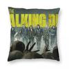 Horrorfilm The Walking Dead Quadratisches Kissenbezug Kissenhülle Kissen Dekoration Komfort Wurfkissen für Zuhause Sofa