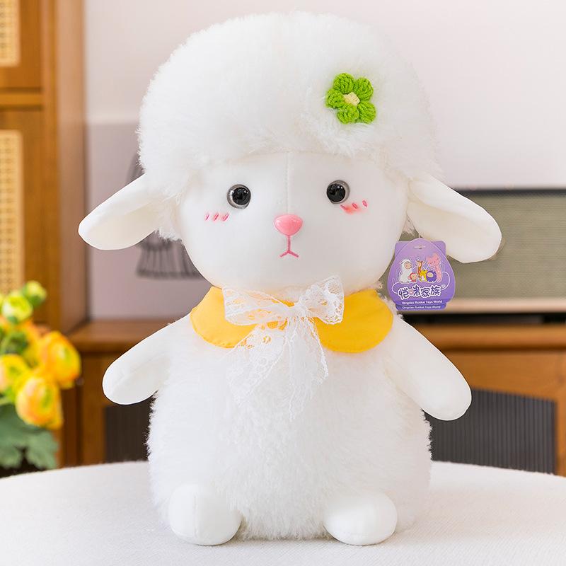 Super Cute Sweet Cake Lamb Plush Toy Claw Machine Doll Wedding Throw Flowers Sheep Girl Birthday Gift