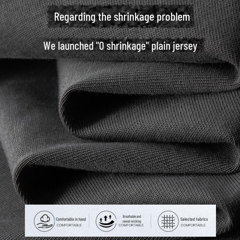 Herren-Kurzarm-T-Shirt aus hochwertiger, 300 g schwerer Baumwolle für Frühling und Sommer