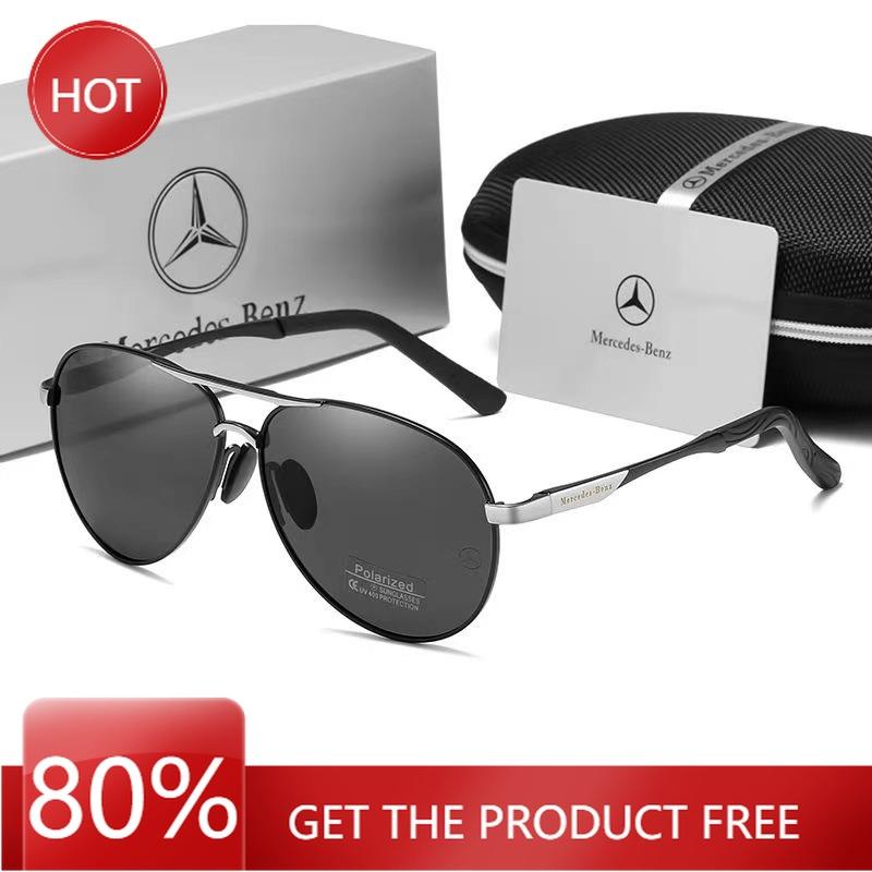 Car Sticker Mercedes Benz A B C E V R Class A35 A45 GLA GLB GLC GLK SLK ML SL Car Leisure Men Women Polarized Sunglasses Anti Gl