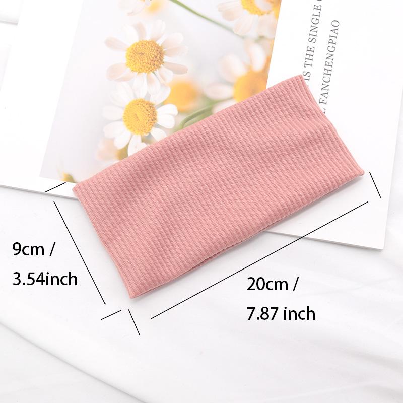 Women Solid Hairband Wide Hair Bands Elastic Headband Makeup Hair Hoop Yoga Vintag Headwrap Hairstyles Fashion Hair Accessories