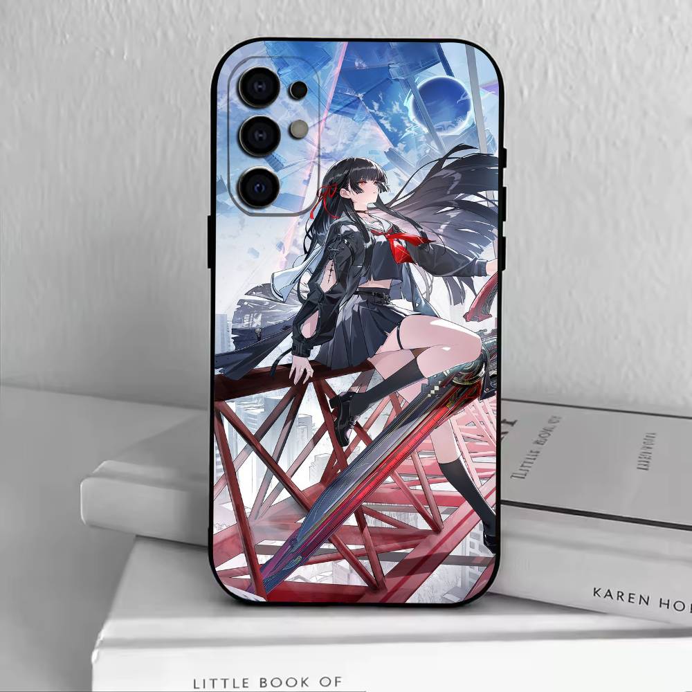 Game -WW- Wuthering Waves WuWa  Phone Case Black Silicone Soft For Samsung S25,S24,S21,S22,S23,S30,Ultra,S20,Plus,Fe,Lite